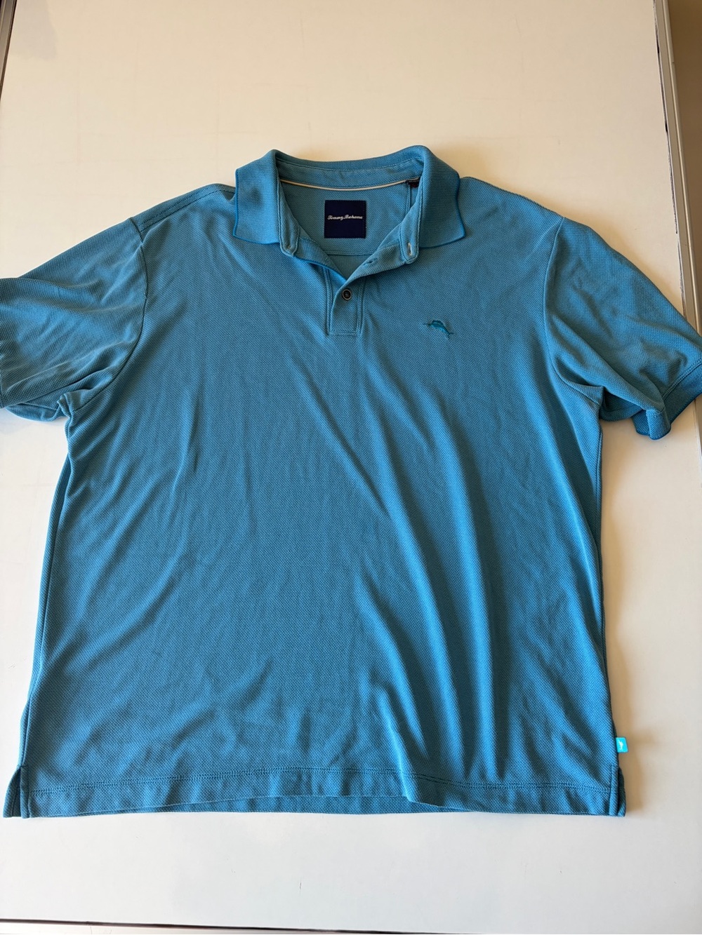 Tommy Bahama blue casual polo shirt short sleeve men’s XL golf modal polyester